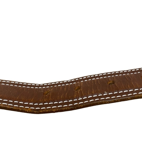 Orvis Brown Leather Belt Sz 40 - Picture 7 of 9